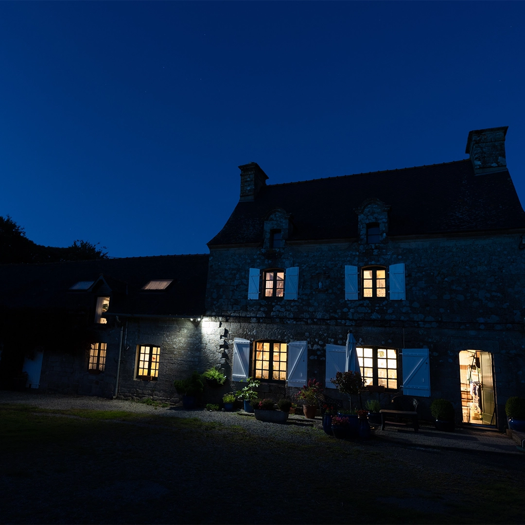 The outside of Manoir de Guervihan; a residential home for sale in Brittany, France